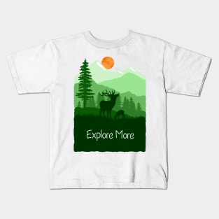 Explore More Mountains Kids T-Shirt